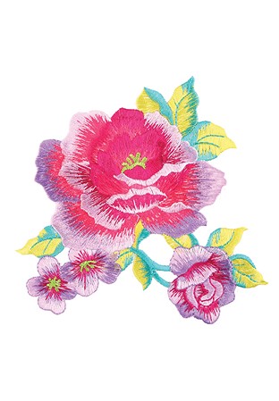 Chrisanne Clover Annabelle Embroidered Flower Motif
